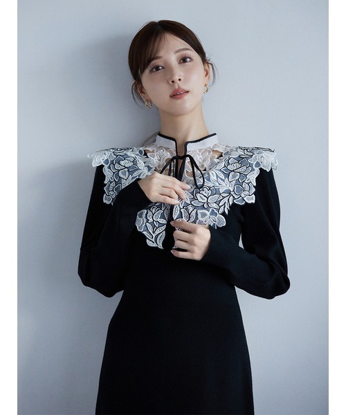 【新品 未使用 タグ付き】最新作　スナイデル　snidel ワンピース　ドレス スナイデル2022年春「王道」フェミニンワンピース、透け感シフォンの