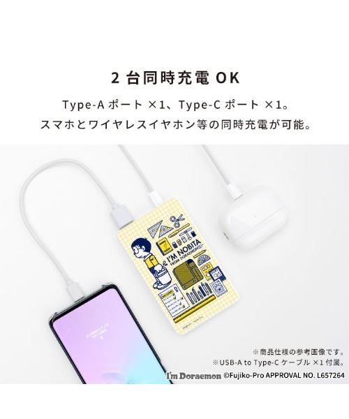 Hamee（ハミィ） アイムドラえもん モバイルバッテリー 充電器 5000mAh
