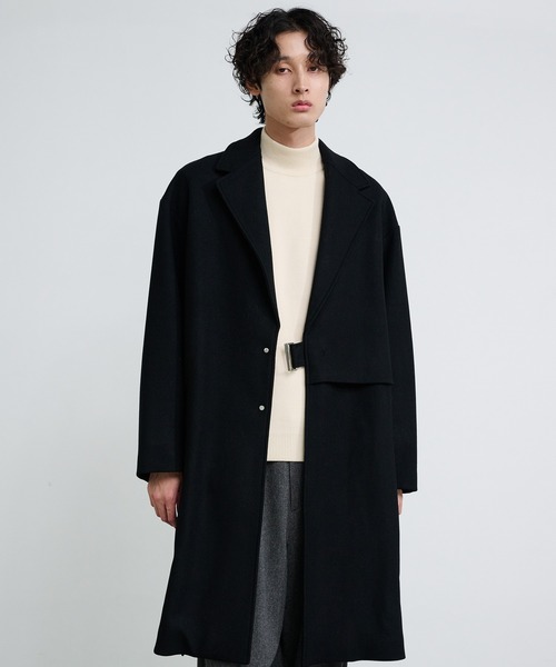 PUBLIC TOKYO ブラック チェスターコート PUBLIC TOKYO（パブリックトウキョウ） チェスターコート 1 ブラック