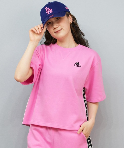 トレーナー スウェット Kappa/カッパ スウェット トレーナー 半袖Tシャツ セットアップ 215935 レディース Kappa トレーナー スウェット Kappa/カッパ 半袖Tシャツ