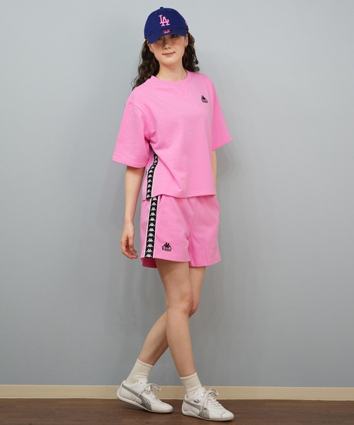 トレーナー スウェット Kappa/カッパ スウェット トレーナー 半袖Tシャツ セットアップ 215935 レディース Kappa トレーナー スウェット Kappa/カッパ 半袖Tシャツ