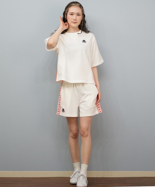 トレーナー スウェット Kappa/カッパ スウェット トレーナー 半袖Tシャツ セットアップ 215935 レディース Kappa トレーナー スウェット Kappa/カッパ 半袖Tシャツ