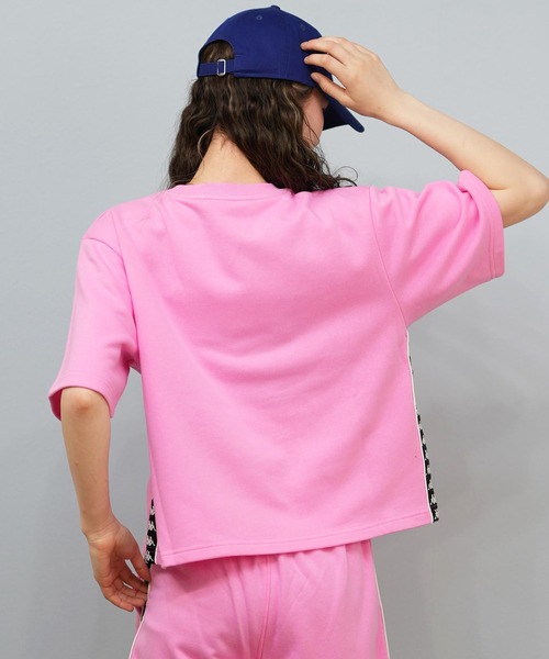 トレーナー スウェット Kappa/カッパ スウェット トレーナー 半袖Tシャツ セットアップ 215935 レディース Kappa トレーナー スウェット Kappa/カッパ 半袖Tシャツ