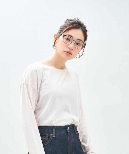 Zoff 伊達メガネ メガネ 眼鏡 ウェリントン型 メガネ