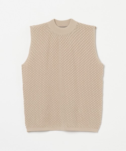ニット セーター SLEEVELESS EYELET KNIT レディース