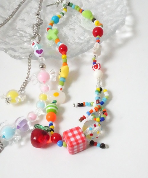 Port（ポート） ネックレス 「 」 カラフル ビーズ ポップ ネックレス