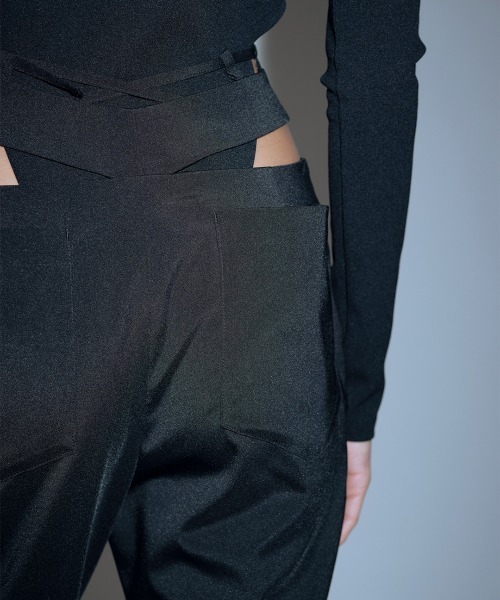 teloplan Tinley Trousers / ブラック TELOPLAN パンツ Tinley Trousers レディース : ZOZOTOWN Yahoo