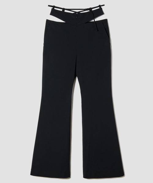 teloplan Tinley Trousers / ブラック TELOPLAN パンツ Tinley Trousers レディース : ZOZOTOWN Yahoo
