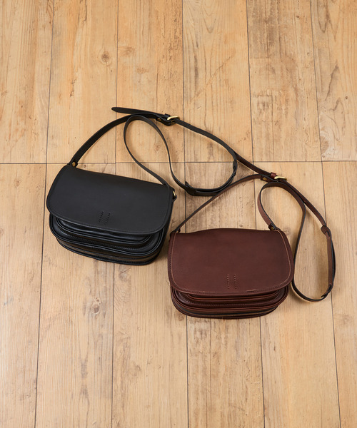 SLOW ショルダーバッグ スロウ / cb-mailbag- クロムステアレザー