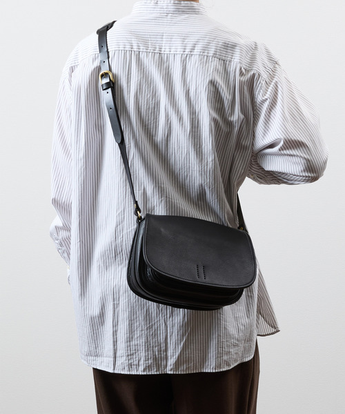 SLOW ショルダーバッグ スロウ / cb-mailbag- クロムステアレザー