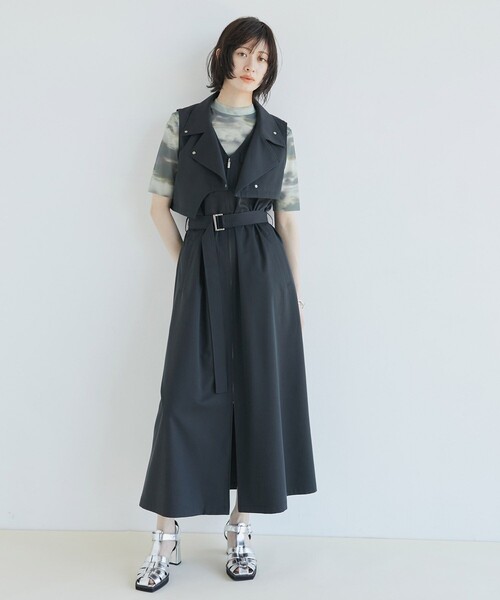 tシャツ シーナリーアートプルオーバー｜ウォッシャブル/シアートップス/オケージョン/半袖/夏服 レディース UNITED TOKYO tシャツ シーナリーアートプルオーバー