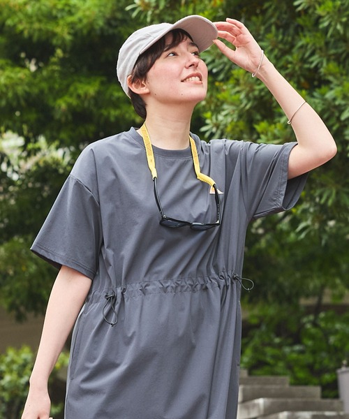 KELTY/ケルティ 別注 ドロストデザインストレッチワンピース KELTY/ケルティ 別注 ドロストデザインストレッチワンピース THE