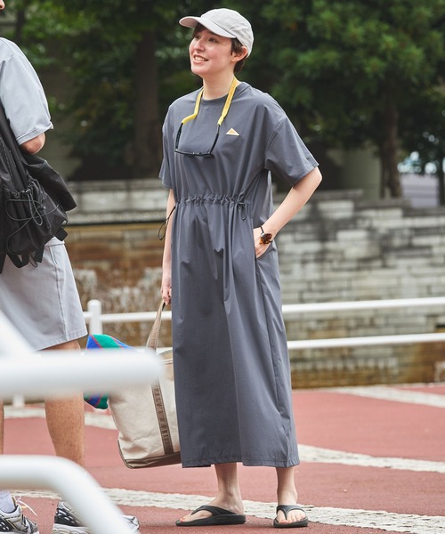 KELTY　MONO−MART別注　ドロストデザインストレッチワンピース KELTY/ケルティ 別注 ドロストデザインストレッチワンピース THE