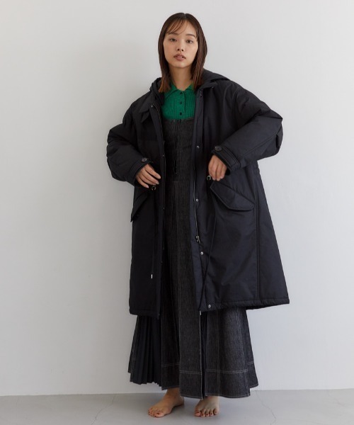 CASA FLINE カーサフライン☆ダウンロングコート 黒　定価66000円 CASA FLINE（カーサフライン） コート FREE ブラック レディース