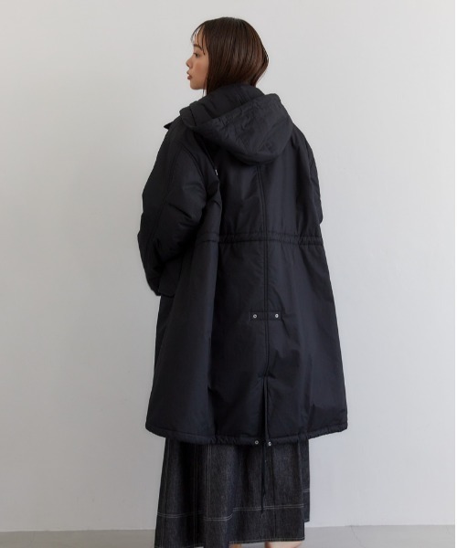 CASA FLINE カーサフライン☆ダウンロングコート 黒　定価66000円 CASA FLINE（カーサフライン） コート FREE ブルー レディース