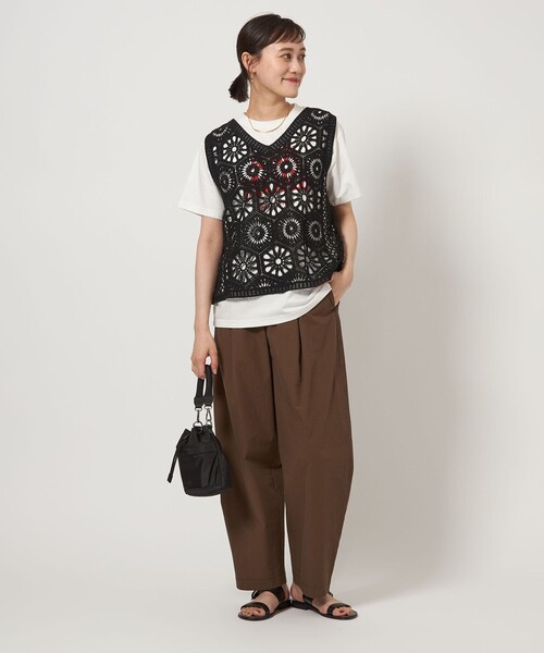 完売　新品タグつき　green label relaxing クロシェ ベスト UNITED ARROWS green label relaxing｜クロシェ ベスト