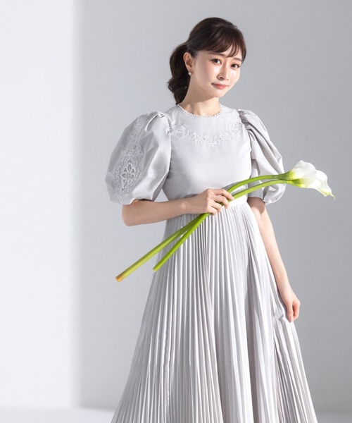 CELFORD（セルフォード） 半袖ワンピース 36 ライトグレー レディース