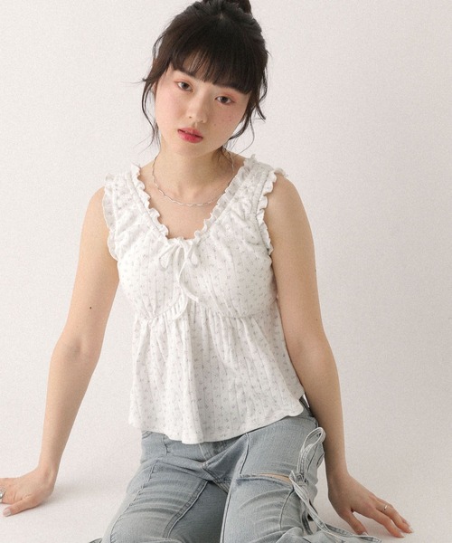 Heather（ヘザー） タンクトップ ノースリーブ カップ付きアソート