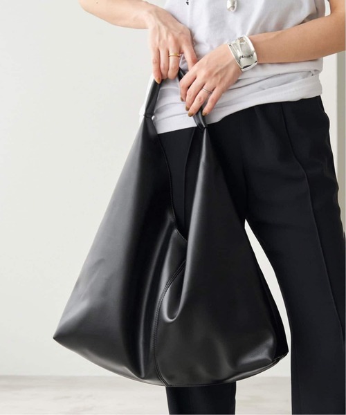 美品　SLOBE IENA トライアングル　トート　バッグ　ブラック SLOBE トライアングルBAG（トートバッグ）｜SLOBE IENA