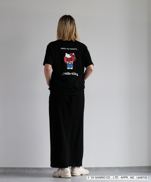 ハローキティコラボ」 半袖Tシャツ L ホワイト レディース