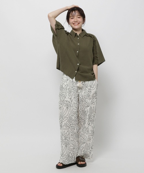 niko and… パンツ クラフトコード刺繍パンツ レディース