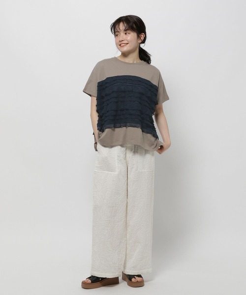 ニコアンド刺繍パンツ セール】モチーフコード刺繍パンツ（その他パンツ）｜niko and