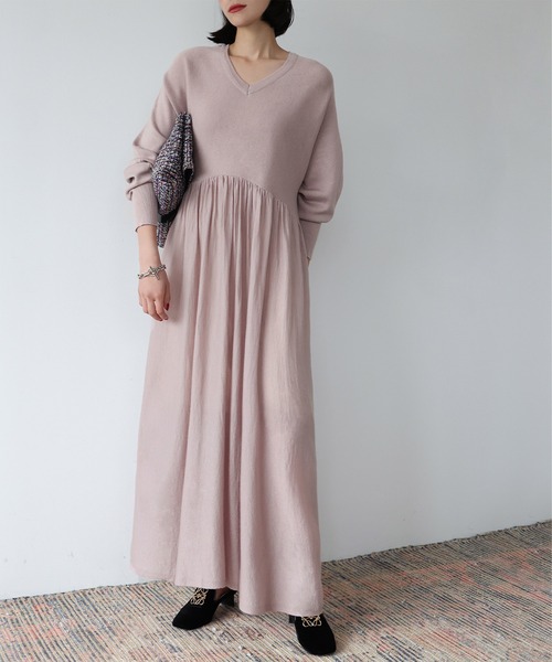 ELFRANK ニットワンピース FREE ブラック レディース : ZOZOTOWN Yahoo