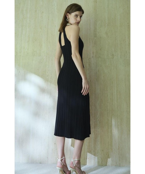 Estella.K ワンピース Gillian Knit Dress ランダムリブニットドレス
