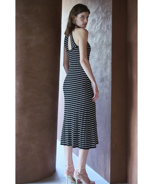 Estella.K ワンピース Gillian Knit Dress ランダムリブニットドレス