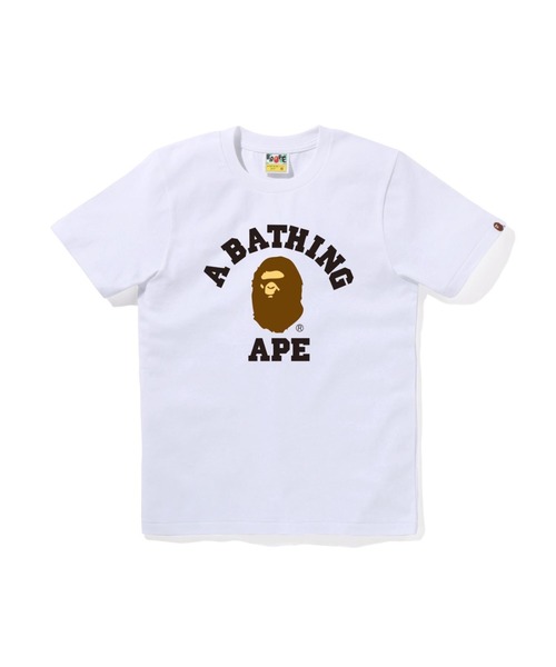 A BATHING APE（アベイシングエイプ） tシャツ COLLEGE TEE レディース