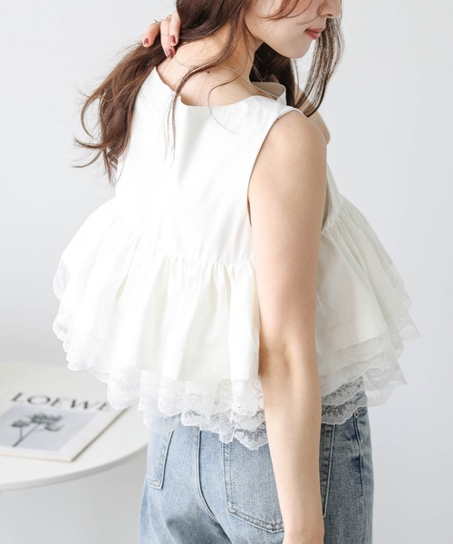 MORE by SISTE'S 売れ筋商品|||モア バイ システス Tシャツ トップス レディース Tops White tシャツ ティアードレーストップス レディース : ZOZOTOWN Yahoo