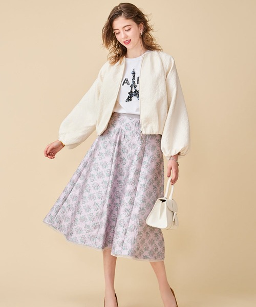 即完売雑誌掲載品　Chestyチェスティ　レース ブルゾン myu 白　ホワイト 即完売雑誌掲載品 Chestyチェスティ レース ブルゾン myu 白 ホワイト