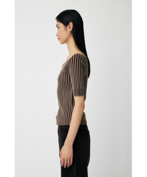 MOUSSY（マウジー） ニット セーター 「EC・一部店舗限定」ZIP UP RIB