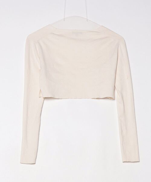 「TOCCA」 ニットボレロ X-SMALL ベージュ レディース