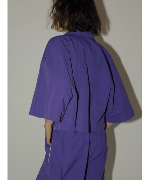 「AMAIL」 半袖シャツ FREE パープル レディース_画像2