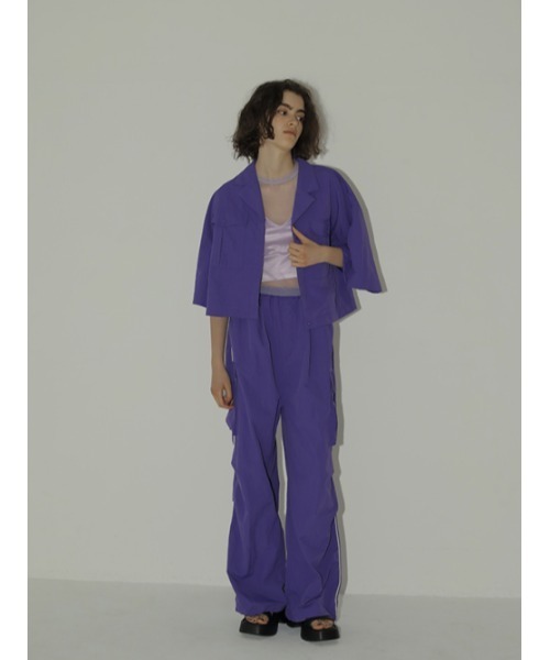 「AMAIL」 半袖シャツ FREE パープル レディース_画像3