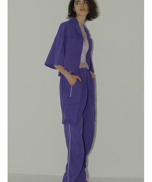 「AMAIL」 半袖シャツ FREE パープル レディース_画像5