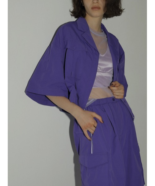 「AMAIL」 半袖シャツ FREE パープル レディース_画像6