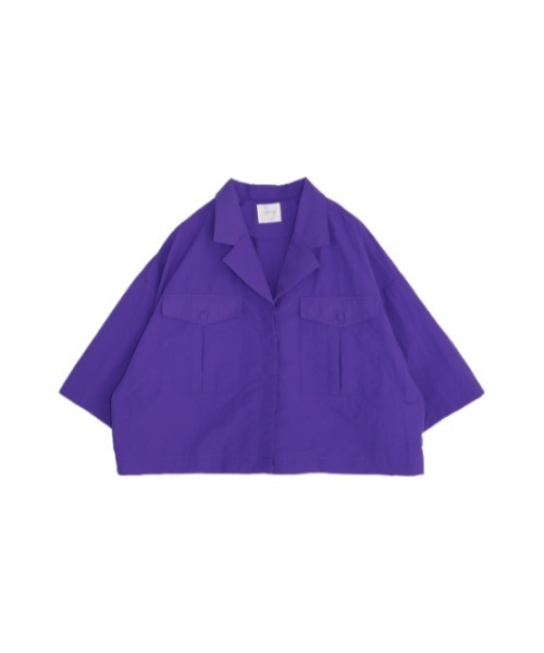 「AMAIL」 半袖シャツ FREE パープル レディース_画像7