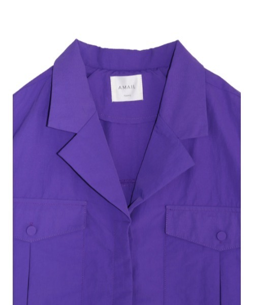 「AMAIL」 半袖シャツ FREE パープル レディース_画像9