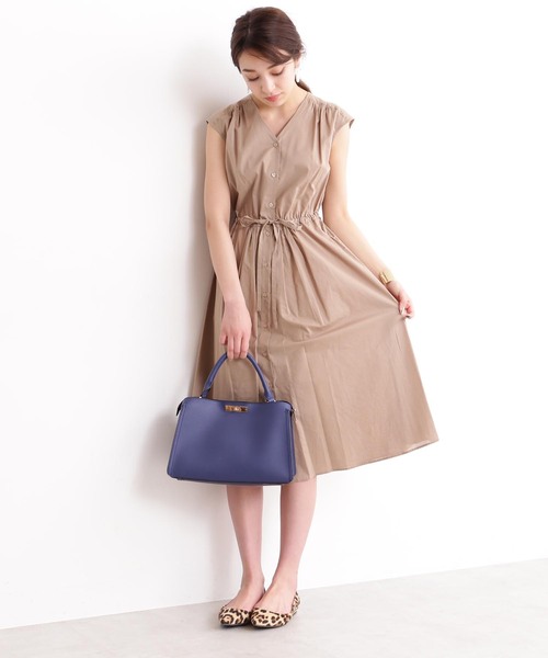 「N.（N. Natural Beauty Basic）」 ノースリーブワンピース MEDIUM ベージュ レディース_画像3