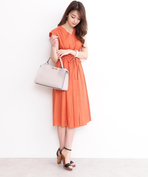 「N.（N. Natural Beauty Basic）」 ノースリーブワンピース MEDIUM ベージュ レディース_画像5