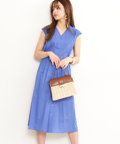 「N.（N. Natural Beauty Basic）」 ノースリーブワンピース MEDIUM ベージュ レディース_画像6