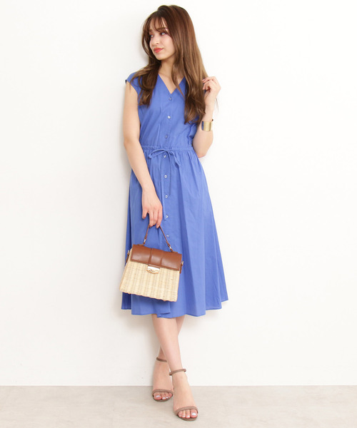 「N.（N. Natural Beauty Basic）」 ノースリーブワンピース MEDIUM ベージュ レディース_画像7