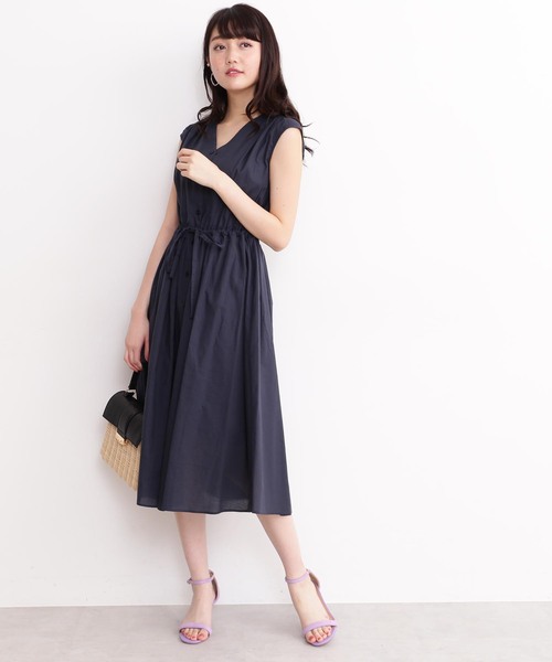 「N.（N. Natural Beauty Basic）」 ノースリーブワンピース MEDIUM ベージュ レディース_画像8