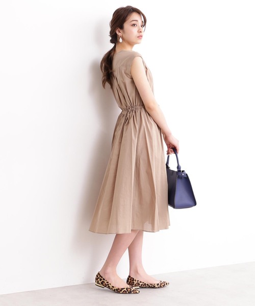 「N.（N. Natural Beauty Basic）」 ノースリーブワンピース MEDIUM ベージュ レディース_画像9