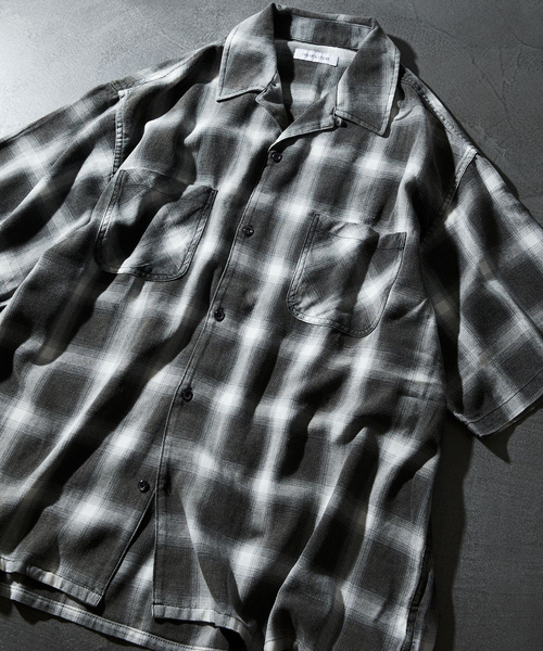 「FREAK'S STORE」 半袖シャツ LARGE ブルー メンズ_画像3