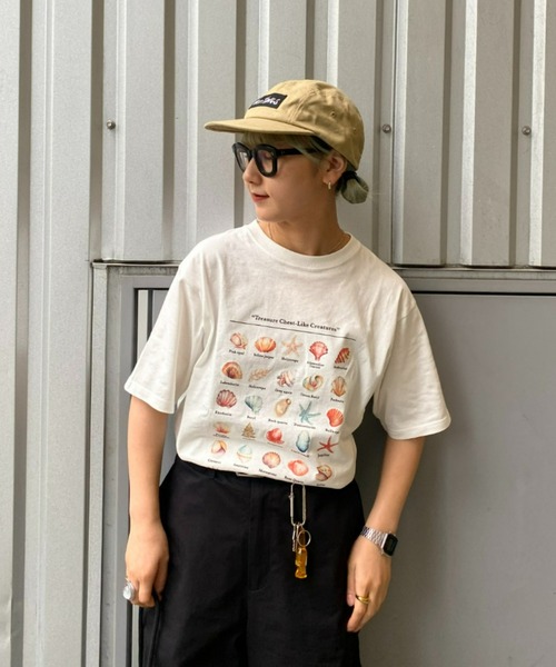 「CIAOPANIC TYPY」 半袖Tシャツ MEDIUM ライトグレー レディース_画像6