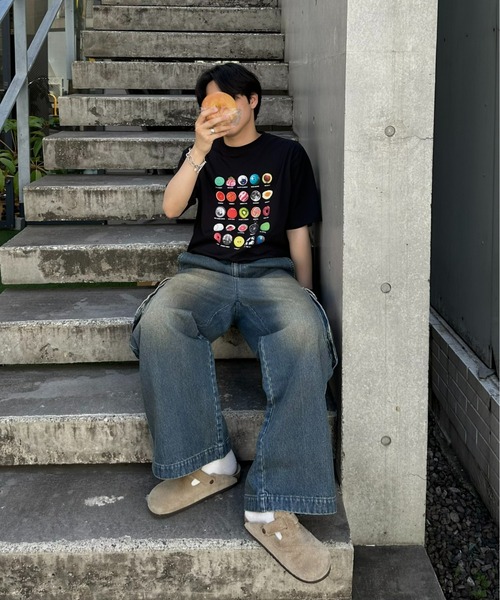 「CIAOPANIC TYPY」 半袖Tシャツ MEDIUM ライトグレー レディース_画像7