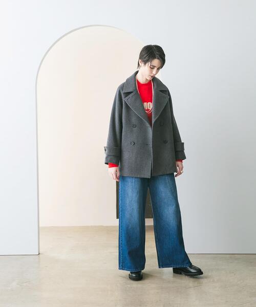 アーバンリサーチ　スーパー100メルトンPコート　極美品 スーパー100メルトンPコート | アーバンリサーチ(URBAN RESEARCH